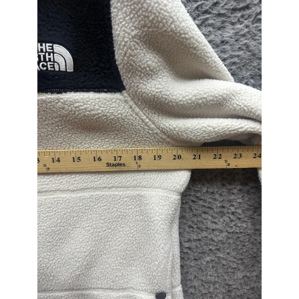 The North Face Gemma Fleece Hooded Sherpa Jacket White Black Womens Size M - Picture 13 of 14